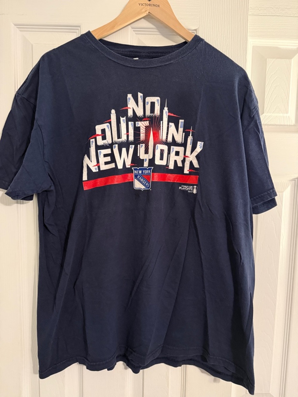 Fanatics Navy New York Rangers 'No Quit in New York' Graphic Tee